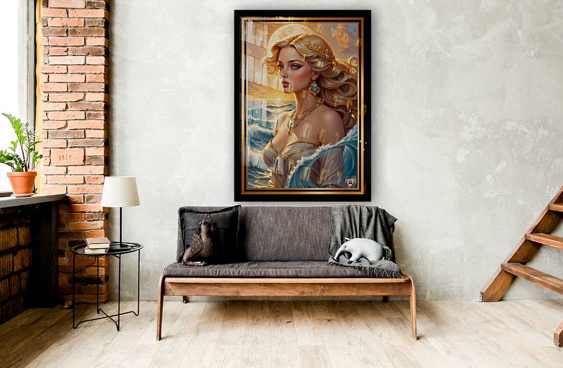 Dawn Commands The Morning Sea Enchanting AI Concept Art by Xzendor7 Reproduction