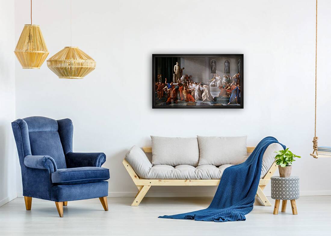 La morte di Cesare The Assassination of Julius Caesar by Vincenzo Camuccini Reproduction