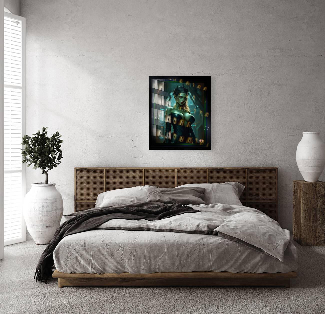 A Futuristic Fantasy Art Portrait Of The Exquisite And Enchanting Elysiane Veradelle Mesmerizing AI Concept Art by Xzendor7 Reproduction