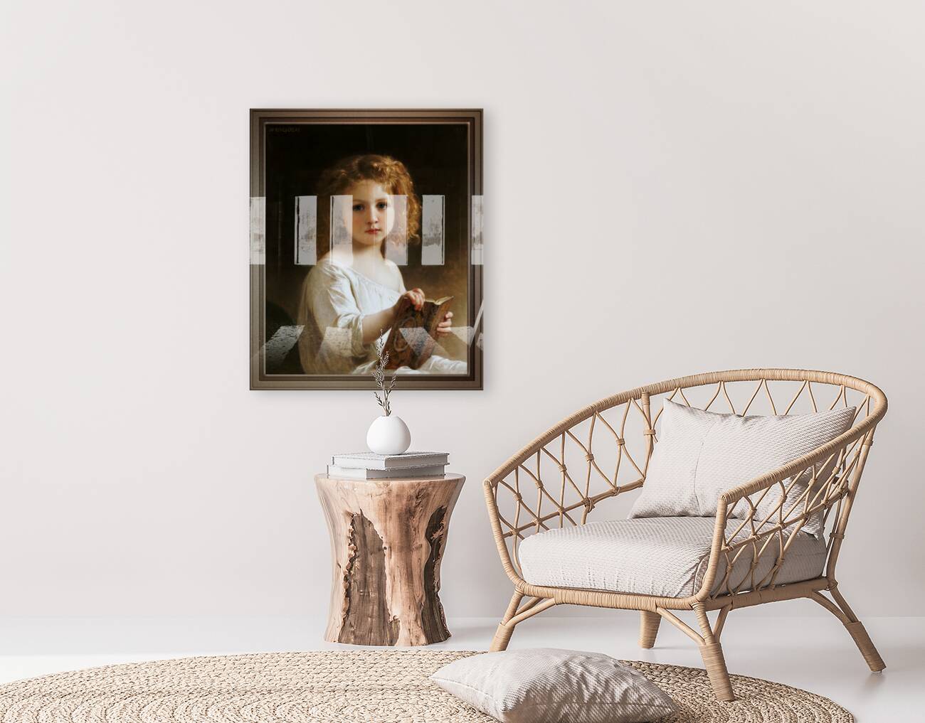 The Story Book by William-Adolphe Bouguereau Reproduction