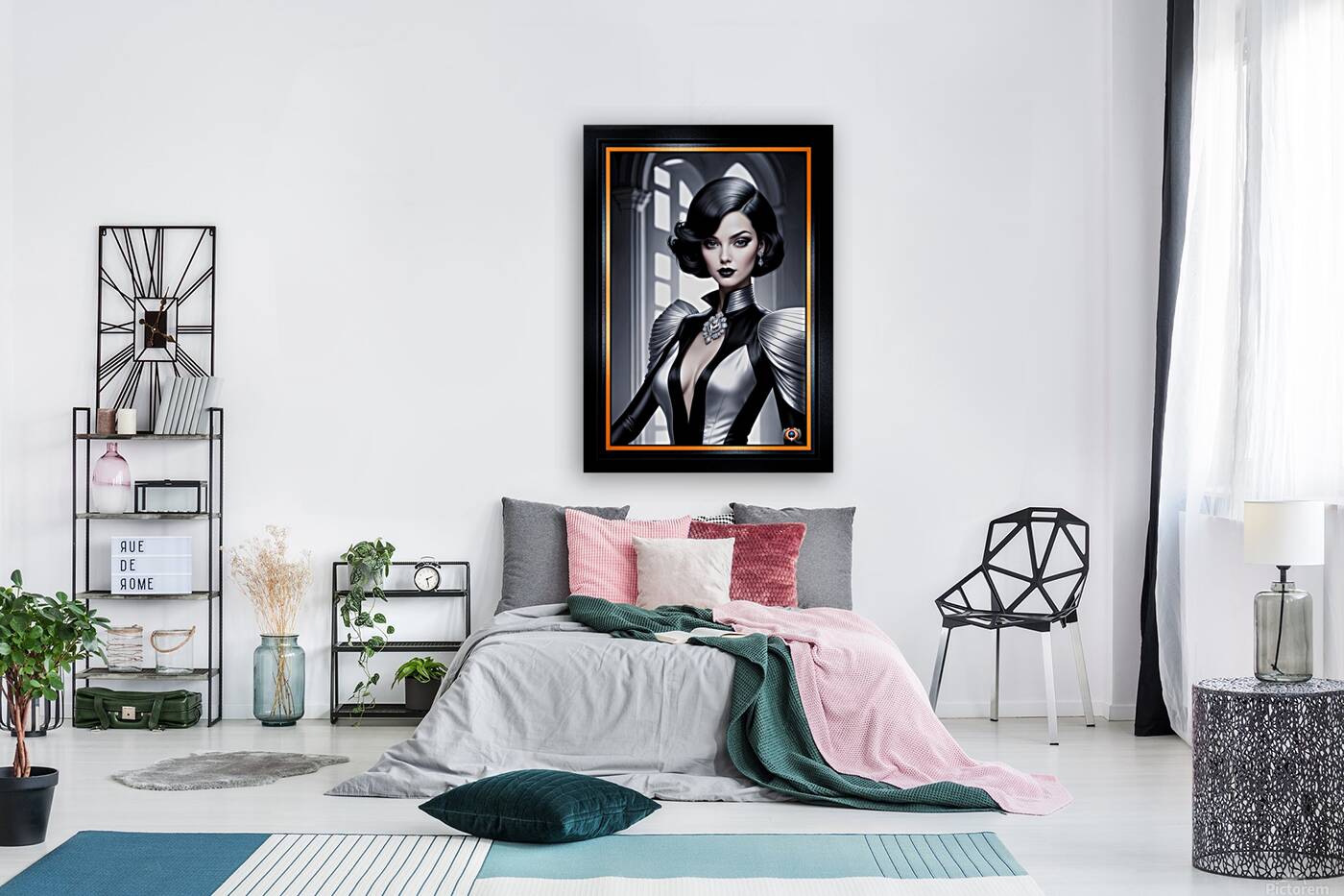 The Mysterious Classic Allure Of Sabianna Bellarosa Gorgeous AI Concept Art by Xzendor7 Reproduction