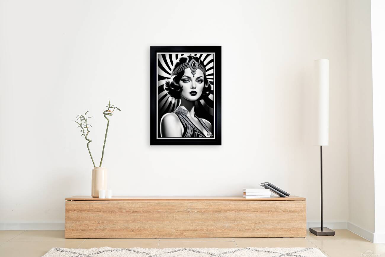 Radiant Glamour Of The Bygone Era Beauty Lanthia Valariana Gorgeous AI Concept Art by Xzendor7 Reproduction