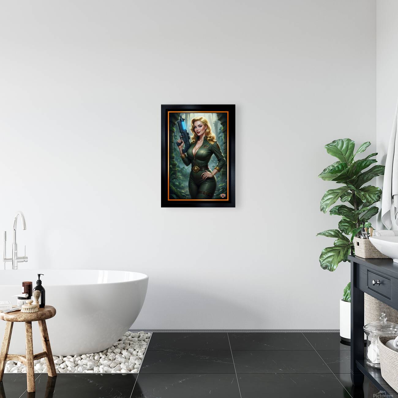 Chyrelle Lythander Exploring The Lost Ruins Of Xantus Prime Gorgeous AI Concept Art by Xzendor7 Reproduction