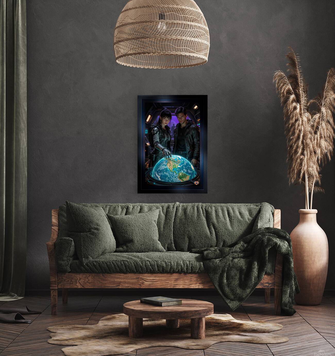 Celestial Earth Guardians Dyra Lelphen And Breason Jurinsen Captivating AI Concept Art by Xzendor7 Reproduction