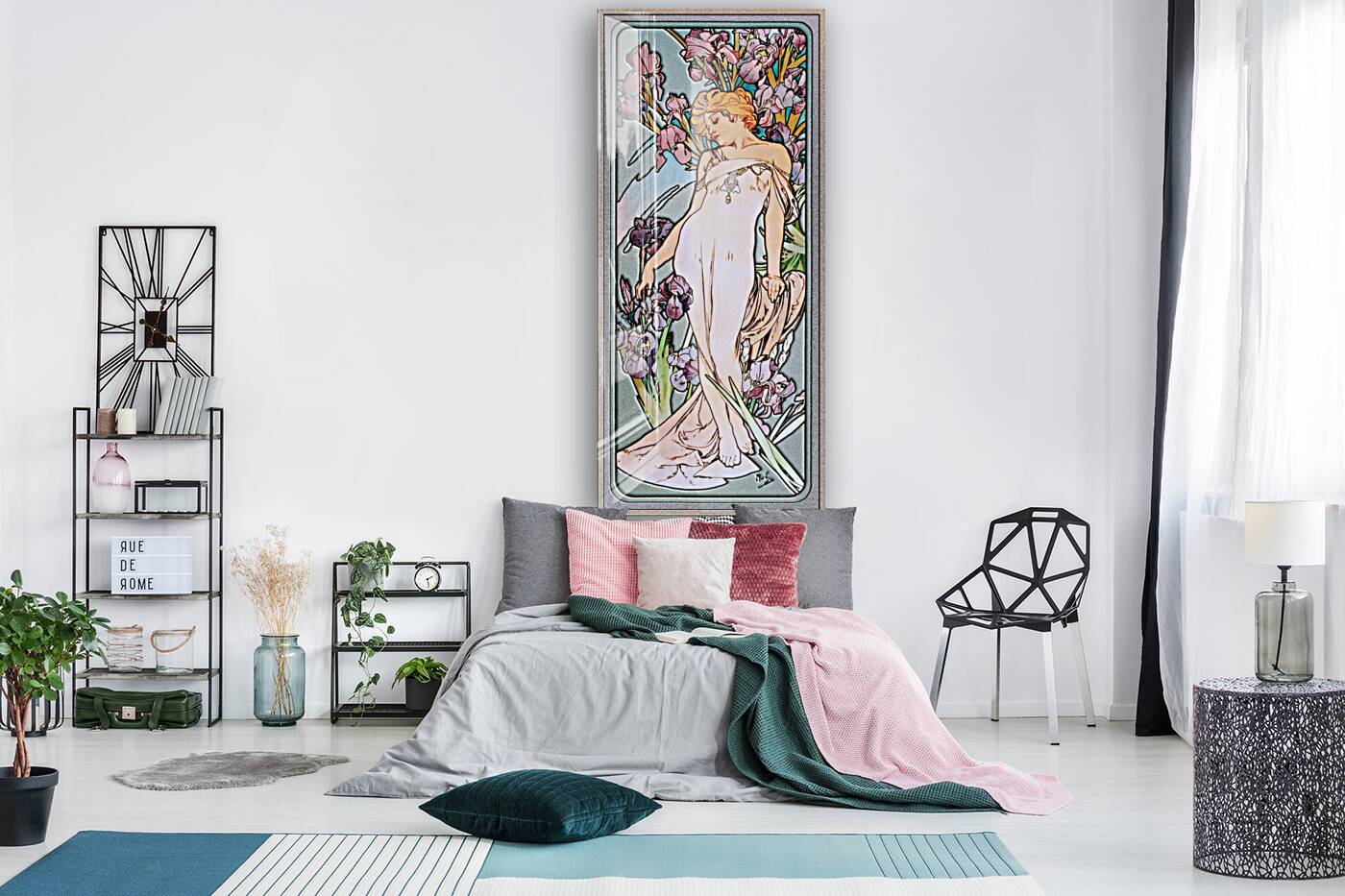 The Iris by Alphonse Mucha Reproduction