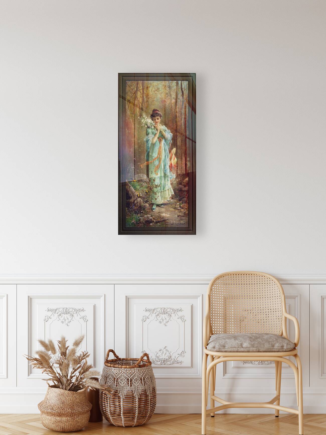 絵画 Portrait Walk Through The Forest by Hans Zatzka by xzendor7 Wall Art