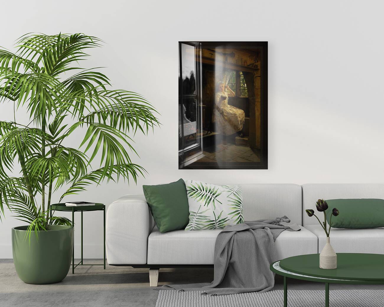 A Cosey Corner by Frank Millet	 Old Masters Classical Fine Art Reproduction Reproduction