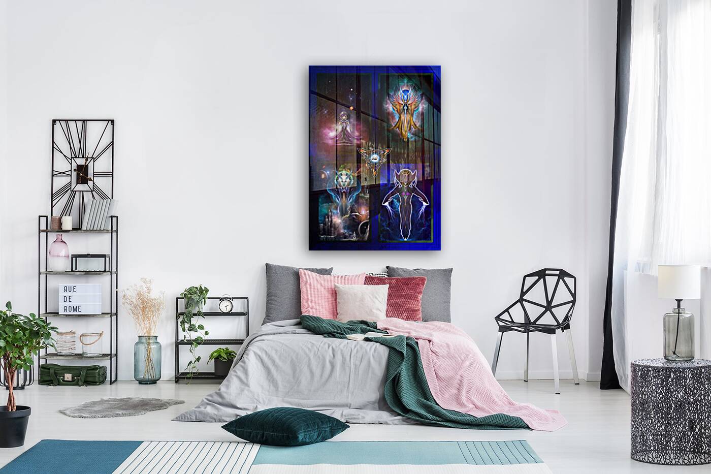 Xzendor7 Quadology Fractal Femm Warriors Digital Art Reproduction