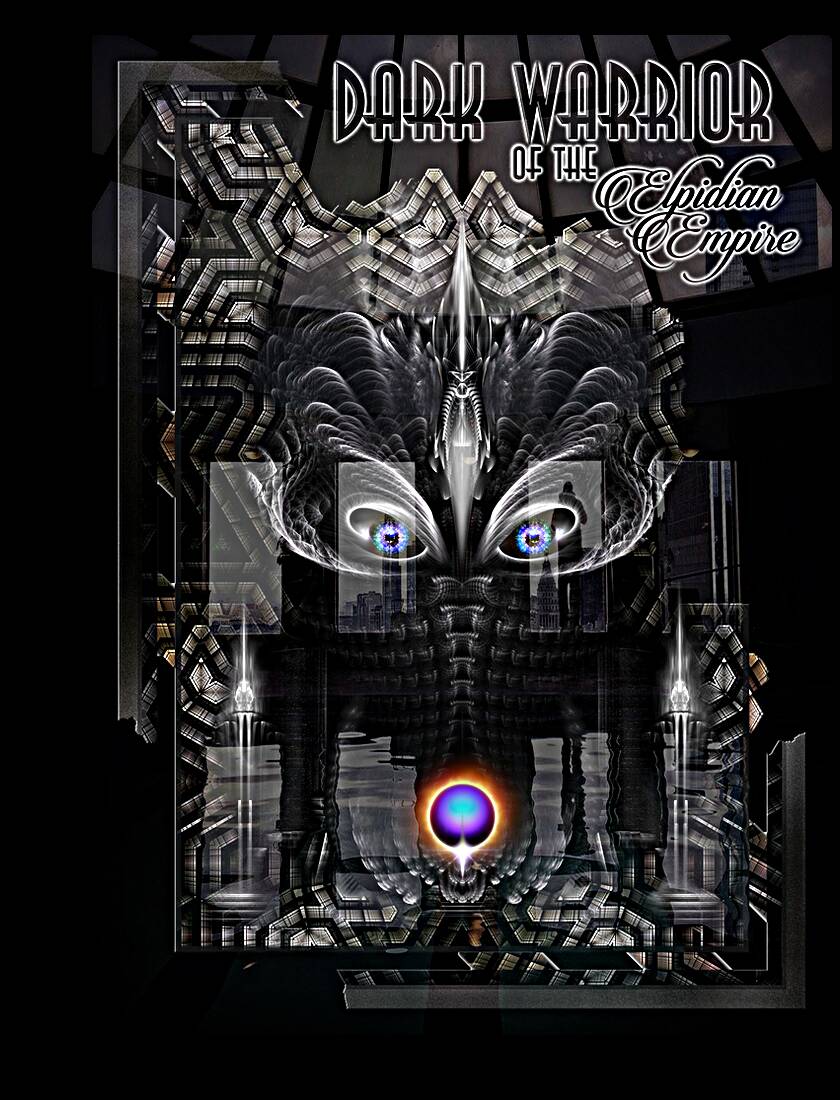 Dark Warrior Of The Elpidian Empire Fractal Art Portrait Reproduction