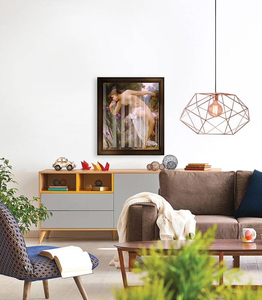 The Fragrant Iris by Guillaume Seignac Remastered Xzendor7 Classical Fine Art Old Masters Reproductions Reproduction