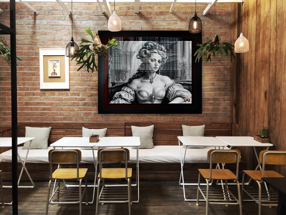 Portrait Illustration Of Lady Orthworth Captivating AI Concept Art by Xzendor7 Reproduction