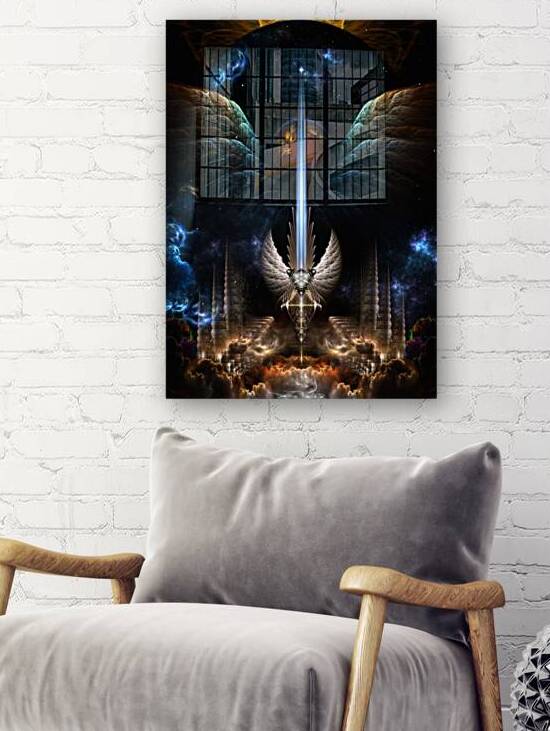 Angel Wing Sword Of Arkledious Imperial Wings Fractal Art by xzendor7