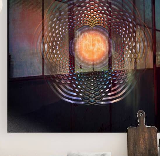Orb Moon Rings Abstract Pattern Art by xzendor7