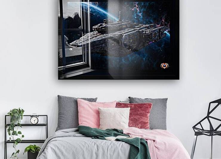 Klorian Battle Cruiser Astonishing AI Concept Sci-Fi Art by Xzendor7 by xzendor7