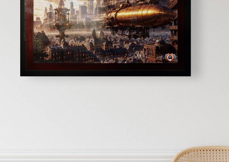Steampunk Ship Over The City Astonishing AI Concept Art by Xzendor7 by xzendor7