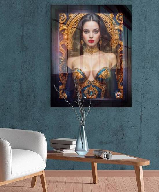Her Grand Elegance A Gem Mesmerizing AI Concept Portrait Art by Xzendor7 by xzendor7