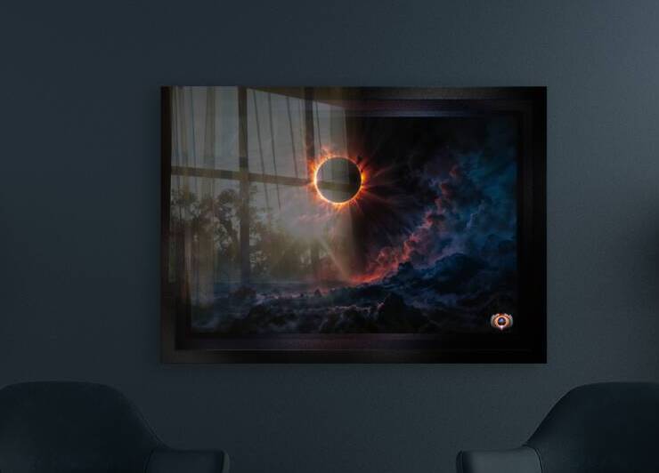 A Breathtaking Solar Eclipse Painting Capturing Natures Grandeur Mesmerizing AI Concept Art by Xzendor7 by xzendor7