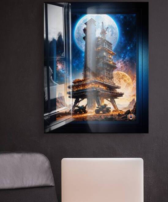 A Drilling Platform On Deblous VII Astonishing AI Concept Art Portrait by Xzendor7 by xzendor7