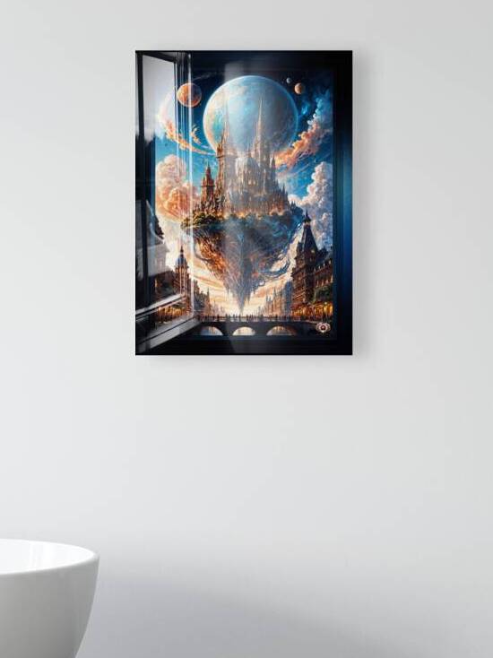The Sky City Of Travenous Astonishing AI Concept Art Portrait by Xzendor7 by xzendor7