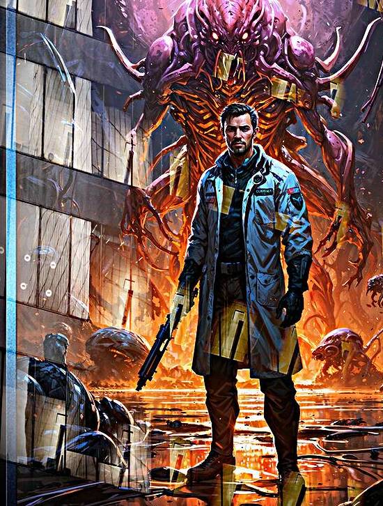 The Mad Scientist And His Monstrous Creation Astounding AI Concept Art by Xzendor7 by xzendor7
