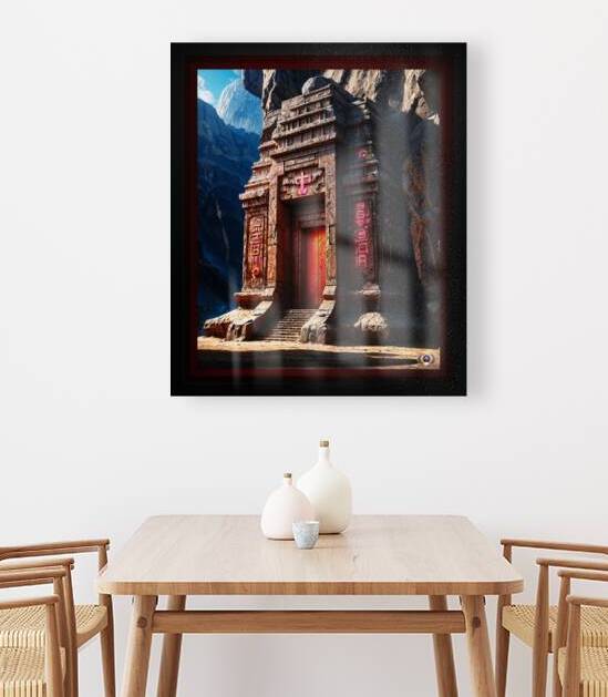 The Old Temple Of The Amalgites Within The Seven Magic Mountains Mesmerizing AI Concept Art by Xzendor7 by xzendor7