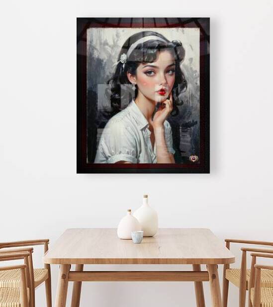 Stunning Vintage-Inspired Portrait of a Thoughtful Young Woman Mesmerizing AI Concept Art by Xzendor7 by xzendor7