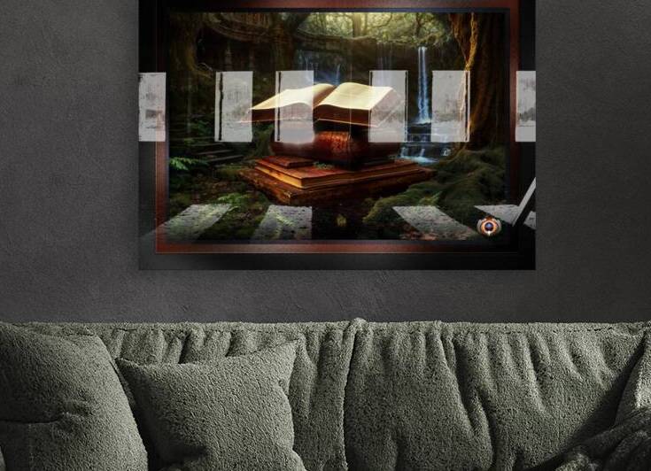 Enchanted Mystical Books In The Mylian Forest Captivating AI Concept Art by Xzendor7 by xzendor7