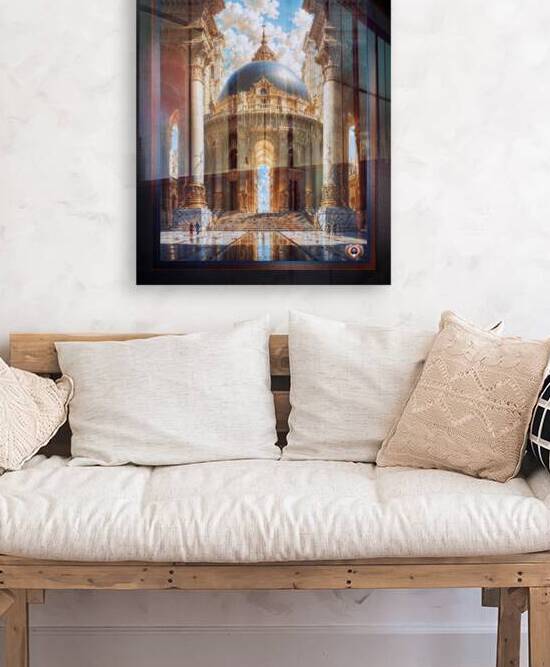 Majestic Classical Architecture Of Senai With Golden Domes And Ornate Columns AI Concept Art by Xzendor7 by xzendor7
