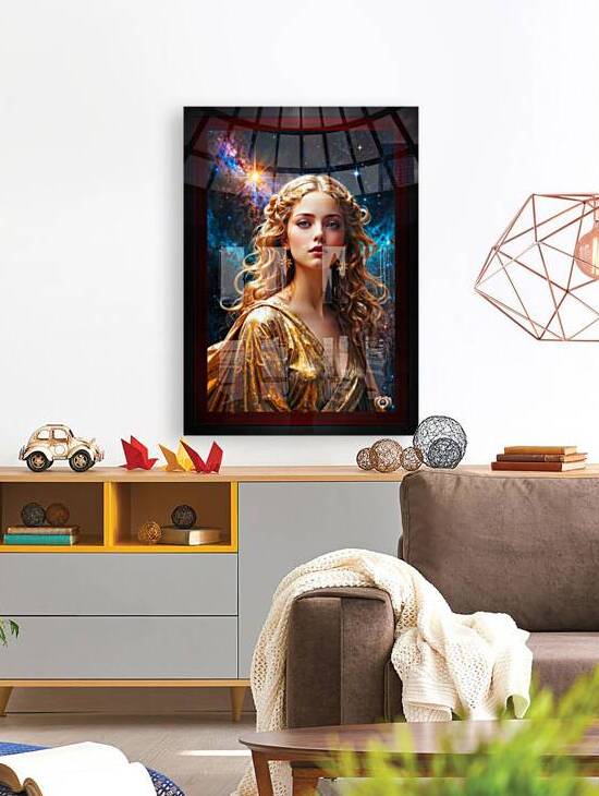 Calliope Muse De La Poesie Adorned By The Stars Of Heaven Mesmerizing AI Concept Art by Xzendor7 by xzendor7