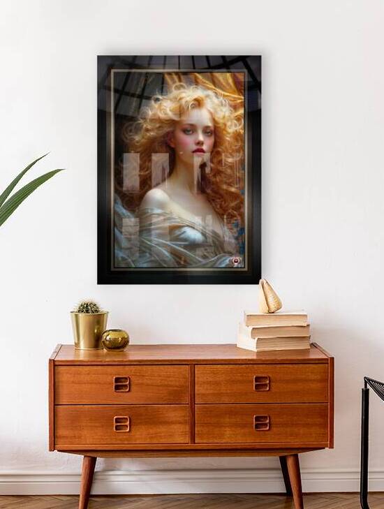 A Captivating Ethereal Beauty With Golden Curls Mesmerizing AI Concept Art by Xzendor7 by xzendor7