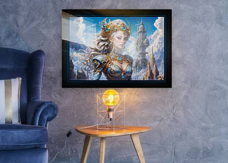 A Regal Fantasy Woman Traversing The Future Stunning AI Concept Art by Xzendor7 by xzendor7