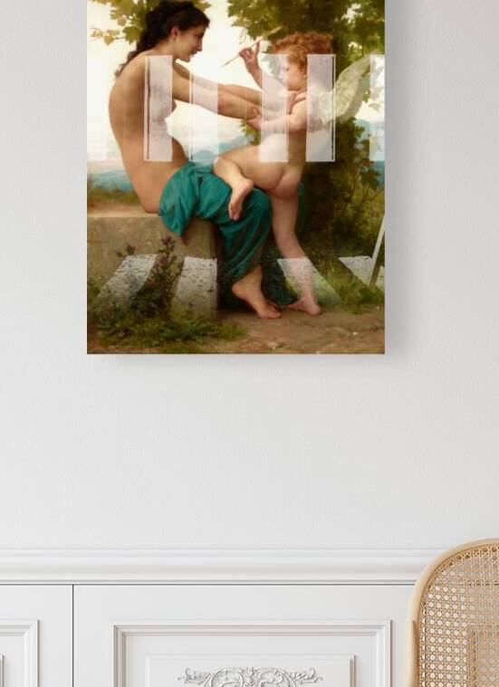 A Young Girl Defending Herself Against Eros by William Adolphe Bouguereau by xzendor7
