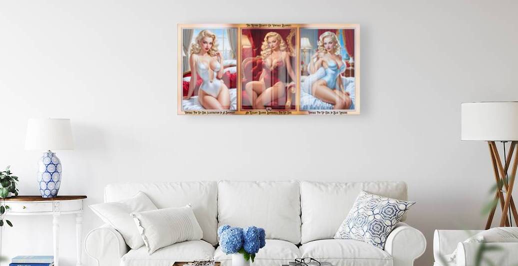 The Retro Beauty Of Vintage Blondes AI Concept Art by Xzendor7 by xzendor7