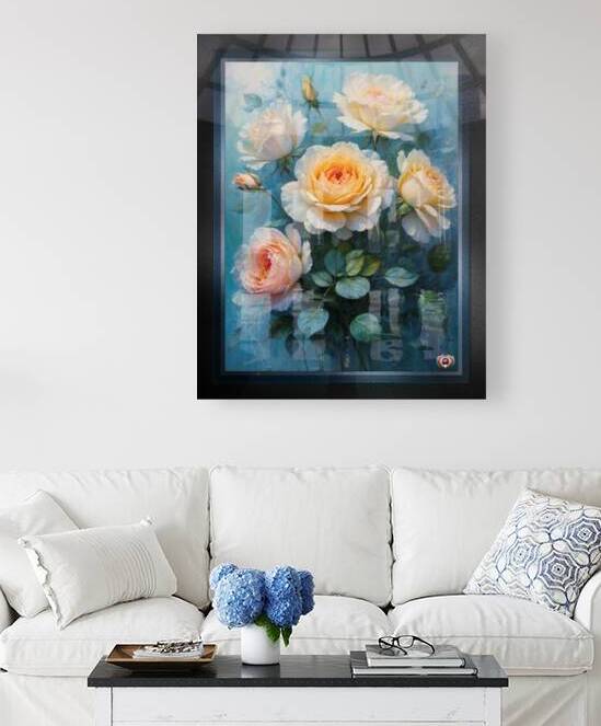Exquisite Floral Golden Blooms In Soft Radiant Hues Beautiful AI Concept Art by Xzendor7 by xzendor7