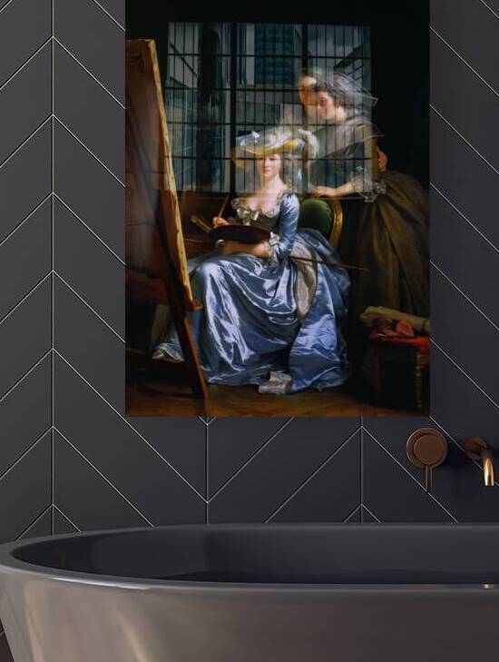 Adelaide Labille-Guiard Self-Portrait with Two Pupils by xzendor7
