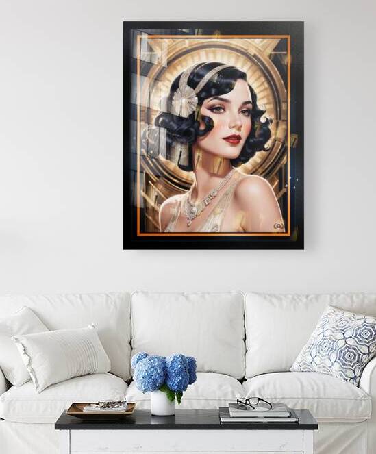 An Elegant Glamour Portrait Of An Art Deco Woman Mesmerizing AI Concept Art by Xzendor7 by xzendor7