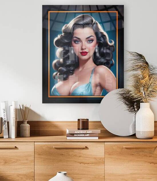 Vintage Inspired Retro Hollywood Style Glamour Portrait Of A Woman Mesmerizing AI Concept Art by Xzendor7 by xzendor7