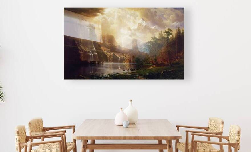 Among the Sierra Nevada California by Albert Bierstadt by xzendor7