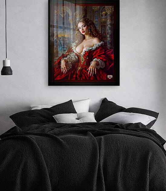 Belladoria Is Timeless Opulent And An Enchanting Woman In Red Mesmerizing AI Concept Art by Xzendor7 by xzendor7