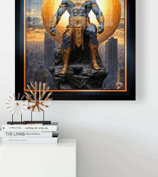 Corekus The Majestic God Of The Sun Overlooks A Futuristic Amazing Cityscape AI Concept Art by Xzendor7 by xzendor7
