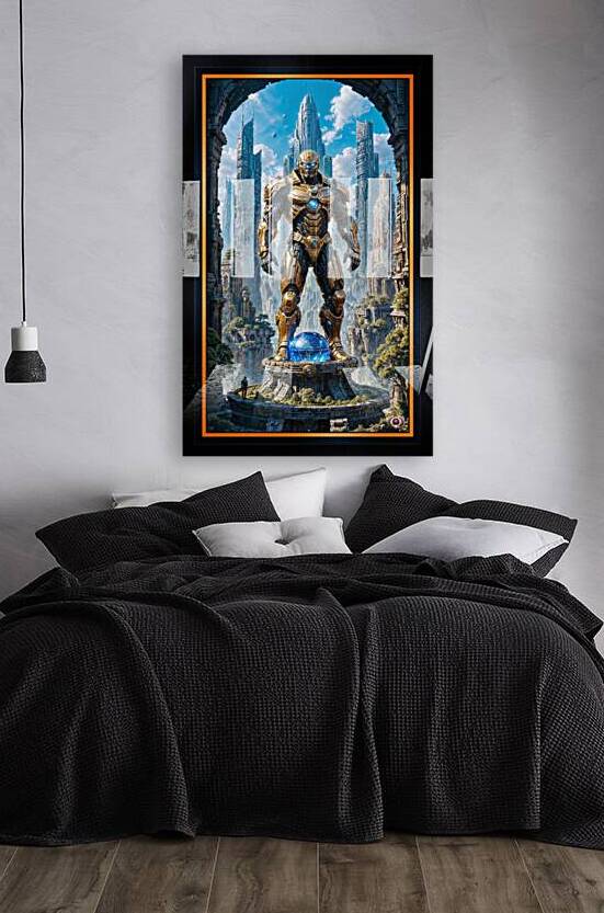Croloss The Colossal Cyborg A Symbol of Technological Dominion Awe-Inspiring AI Concept Art by Xzendor7 by xzendor7