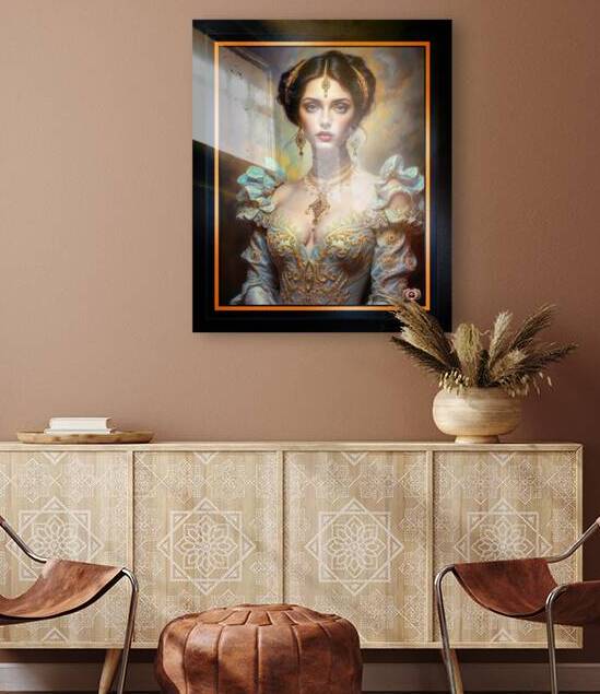 Exquisite Classical Elegance Of A Woman In Golden Attire Mesmerizing AI Concept Art by Xzendor7 by xzendor7