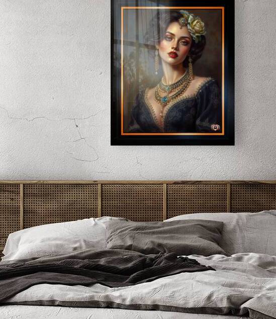 Alycia: A Vision of Classic Elegance in Opulent Golden Adornments MEsmerizing AI Concept Art by Xzendor7 by xzendor7