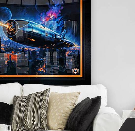 The Crellis Star Cruiser Soars Into Space Amazing AI Concept Art by Xzendor7 by xzendor7