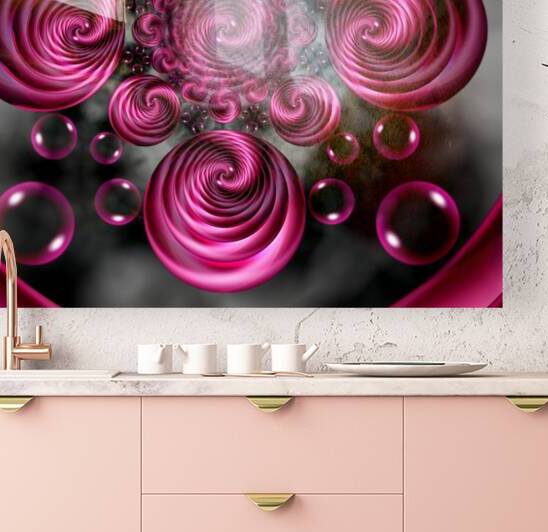 Satin Rose Twirl Vortex Circular Spirals by xzendor7
