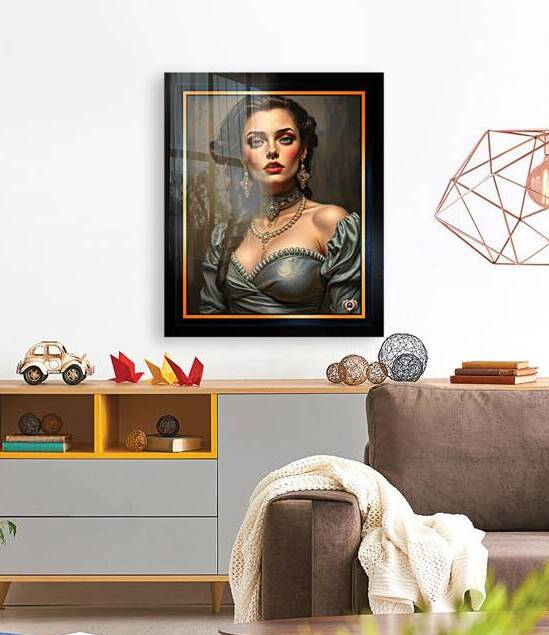 Sophisticated Elegance Of Gianna Cerachi Classical Glamour Portraiture Mesmerizing AI Concept Art by Xzendor7 by xzendor7