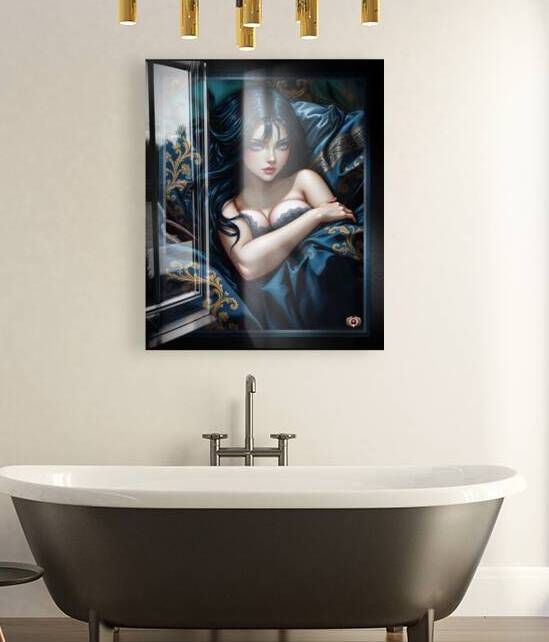 An Intimate Portrait Illustration Of Lucia Ychania Adorable AI concept art by Xzendor7 by xzendor7