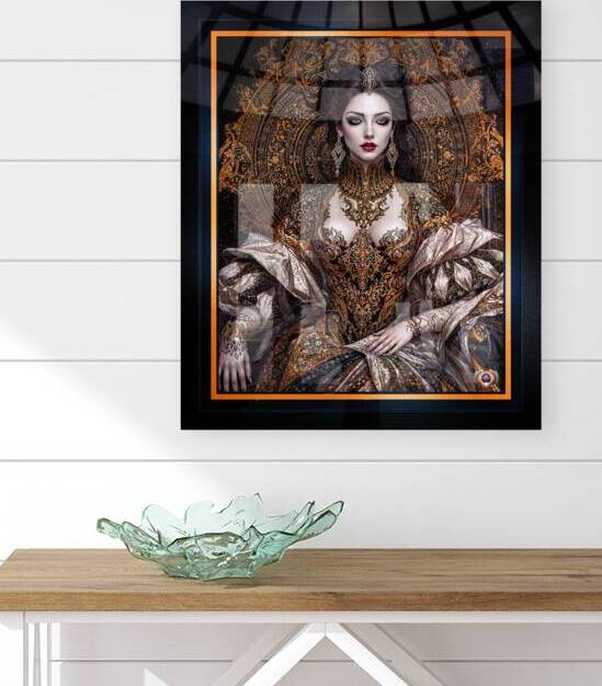 Portrait Of Elena Mariselle Of The Celestial Dark Realm Alluring AI Concept Art by Xzendor7 by xzendor7