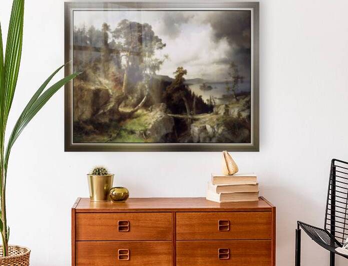 Swedish Landscape Motif from Kolmarden by Alfred Wahlberg by xzendor7