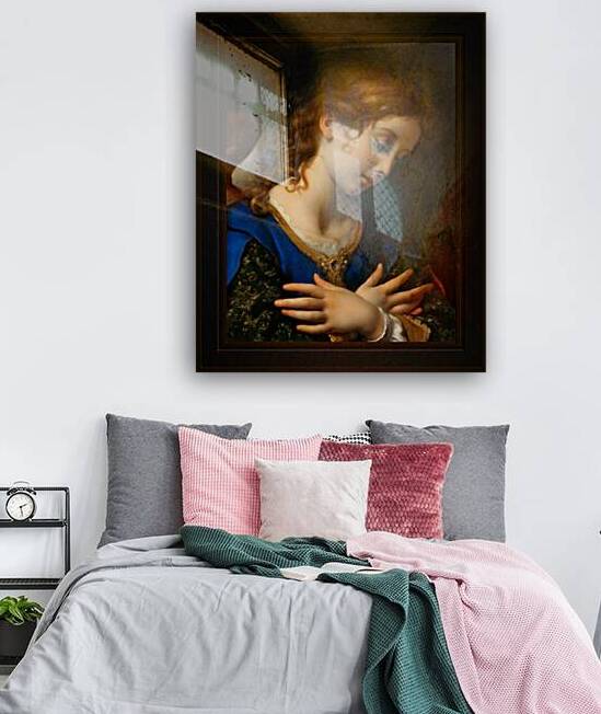 The Angel of the Annunciation by Carlo Dolci Remastered Xzendor7 Classical Fine Art Old Masters Reproductions by xzendor7